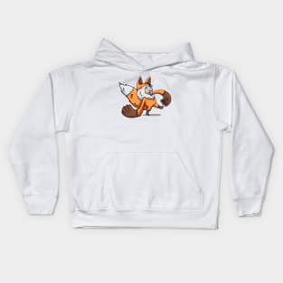 Furry Foxy Walking with Moxie Kids Hoodie